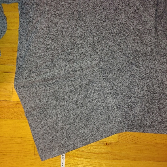 Gray Dolman Sleeve Oversized Asymmetrical Rayon Tunic Sweater Women's MEDIUM - Picture 3 of 9